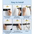 thumbnail image 7 of FVSA Broom Holder Wall Mount with 5 Slots and 6 Hooks, Plastic Organizer for Kitchen Laundry Room Home Storage, Black, 7 of 7