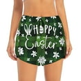 thumbnail image 2 of Goofa Happy Easter Printed Women 2 in 1 Running Shorts,Quick Dry Athletic Workout Shorts,High Waisted Athletic Shorts with Liner Pockets-XX-Large, 2 of 9