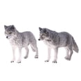 thumbnail image 1 of 2 Uds., Animal de Silvestre Realista, Modelo Gris, Estatuilla, Juguete Educativo para Baoblaze Estatua de animal realista, 1 of 8