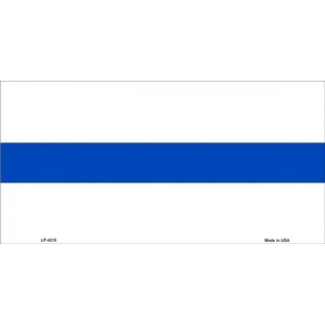 Ligne Bleue Fine (Police) Blanche