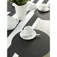 thumbnail image 5 of DII Black Round Pvc Doubleframe Placemat (Set of 6), 5 of 6
