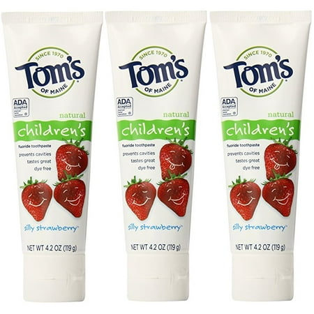 Tom's Of Maine Silly Strawberry Anticavity Toothpaste 3