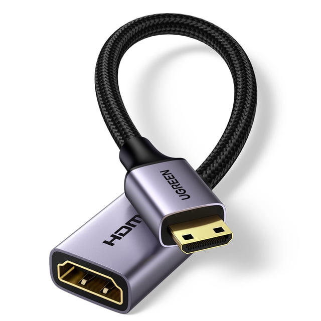 Adaptador UGREEN Mini HDMI a HDMI 4K 60Hz HDR 3D - Gris