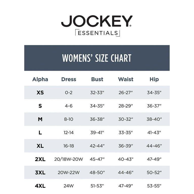 Jockey Essentials Women s Tummy Smoothing Mid Waist Brief Sizes Small 3XL Walmart