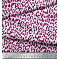 thumbnail image 1 of Soimoi Moss Georgette Fabric Leopard Animal Skin Print Fabric by The Yard 42 Inch Wide, 1 of 3
