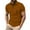 Orange, variant on HomeDM Men's Quarter Zip Shirts, Solid Color Casual Short Sleeve Classic Fit Golf Basic Tees, Wine