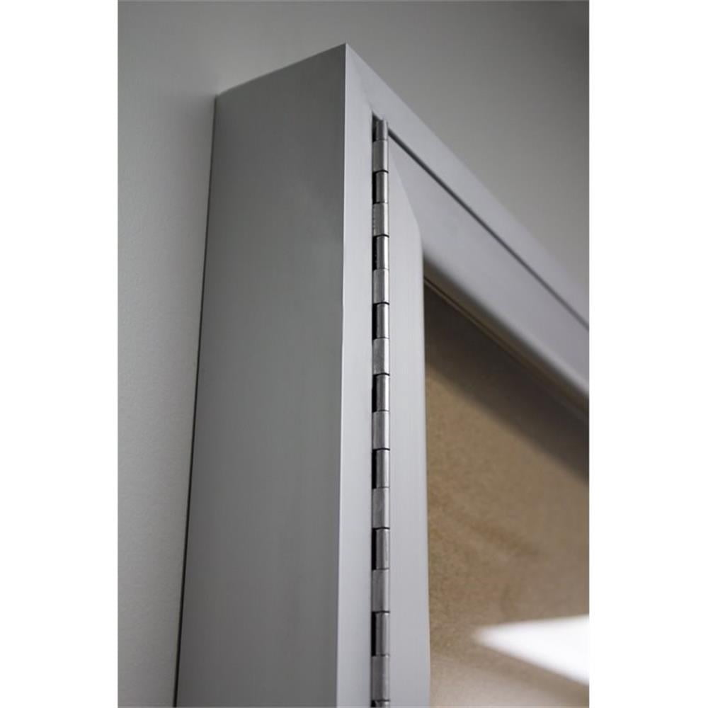Pemberly Row Wood 36" x 72" 3 Door Enclosed Bulletin Board in Natural