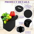 thumbnail image 3 of Aspire Neoprene Lunch Bag Thick Insulated Lunch Tote Bags Reusable Lunch Container Box Cooler with Zipper - Black, 3 of 6