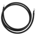 thumbnail image 1 of Unique Bargains 1 Pc Cable Inversor de Batería 2 AWG Gauge 6.5FT 3/8" Lug 5/16" Lug Cable de Batería Universal para Automóvil Vehículo Barco RV Solar Cobre Estañado Negro, 1 of 1