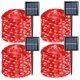 thumbnail image 1 of Guirnalda de luces solares QITONG, paquete de 4 unidades, 100 LED, 10 m, rojas, impermeables, 1 of 8