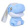 Admirador USB Dinosaur Mini Handheld Fan Bladeless Mute 2 Velocidades Ajustables (Azul)