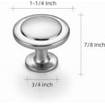 thumbnail image 3 of Ravinte 15 Pack 1-1/4 inch Kitchen Cabinet Knobs Matte Black Dresser Zinc Pulls Door Drawer Handles for Dresser Drawers, 3 of 10