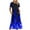 Blue, variant on Summer Dresses for Women 2024 Elegant Short Sleeve Crew Neck Maxi Dress Casual Tiered Ruffle Hem Spring Dress with Pockets