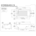 thumbnail image 3 of Kingston Brass KVTAP6032L22C8 60-Inch Acrylic Rectangular 3-Wall Anti-Skid Alcove Tub Combo with Tub Door (Left Hand Drain) in White/Brushed Nickel, 3 of 9