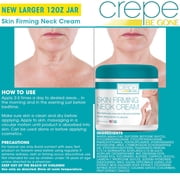 Crepe Be Gone Classic Body Souffle 12 oz. AND Firming Neck Cream 12 ounce (LARGE 2-PC SET)