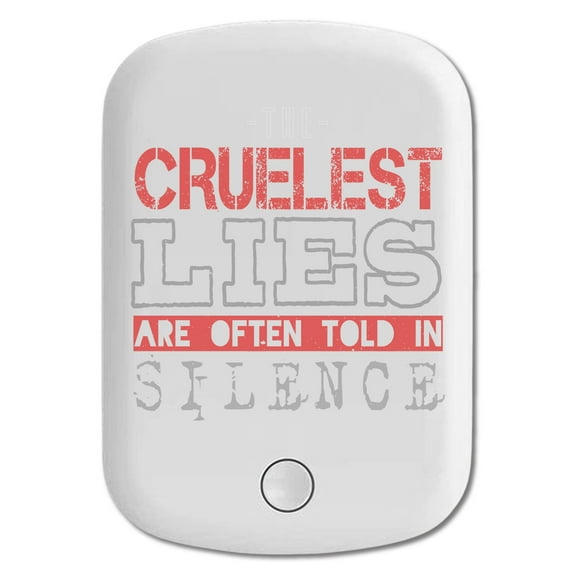 DistinctInk Magnetic Battery Pack, 5000 mAh Wireless Portable Charger with USB-C Cable, Compatible with MagSafe iPhone 14 / 13 / 12 Series - Cluelest Lies Told In Silence