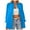 Blue, variant on Summer Tops for Women Long Sleeve Shirt Turndown Cardigan Top Solid Loose Casual Summer Shirts for Women Hot Pink L