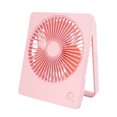 thumbnail image 3 of Ventilador de mesa portátil con luz LED, 3 velocidades, batería recargable y soporte ajustable de 180°, ideal para hogar, oficina o viaje, color rosa., 3 of 6