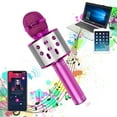thumbnail image 2 of Karaoke Microphone, Wireless Bluetooth Karaoke Microphone Children, Portable 4-In-1 Handheld Microphone Machine, Home Ktv Player With Speaker And Recording Function, 2 of 5