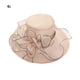 thumbnail image 1 of Flor Red Hilo Sombrero para el sol Playa Protector solar Sombrero para el sol Mujer Organza Sombrero de copa Wmkox8yii jkg5758, 1 of 2