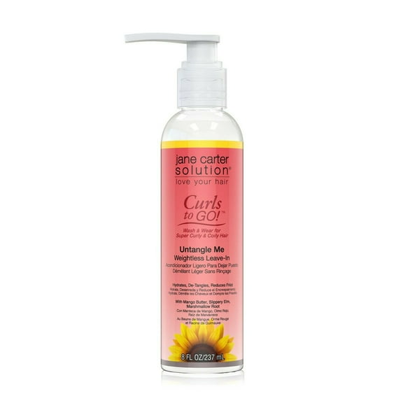 Jane Carter Curls to Go Untangle Me Weightless Leave In 8 oz (Pack of 2)