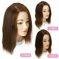 thumbnail image 5 of Benehair Clip in 100% Remy Human Hair Extensions Hair Pad Invisible Hairpiece Topper Thickened Soft Thin Hair Brown, 5 of 10