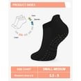 thumbnail image 7 of 6 Pairs Pilates Grip Socks for Women, Non-slip Yoga Athletic Socks for Barre Ballet Barefoot Workout Hospital, 7 of 7