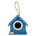 thumbnail image 3 of Hanging Bird Feeders Wooden Birdhouse Bird Nesting Home Decoration Blue 17.00X15.50X10.50CM Vivid Design 1Pcs, 3 of 5