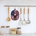 thumbnail image 5 of Pofeuu USA Eagle with Spread Wings Print Silicone Pot Mat Mitten With Hanging Loop Heat Resistant Oven Mitts Non-Slip Bbq Baking Smoking Potholders, 5 of 7