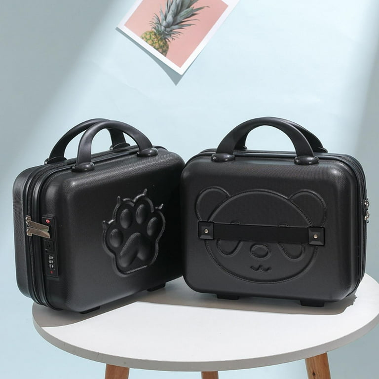 Small Suitcase Case with Handle Cartoon Upright Luggage Set 14
