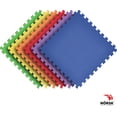 thumbnail image 3 of Norsk Kids Puzzle Play Mats Interlocking EVA Foam Floor Tiles Solid Color, 24 Tiles - 96 Sq. Ft., 1/2" Thick, Rainbow Pack, 3 of 10