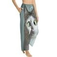 thumbnail image 2 of Uemuo Funny Cat Pattern Women's Wide Leg Palazzo Lounge Pants with Pockets Light Weight Loose Comfy Casual Pajama Pants-Large, 2 of 9