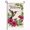 B, variant on XaaKee Garden Flag, Ruby Bird Fuchsia Flowers Welcome Calligraphy Garden Flags, Double-sided High-Quality White Linen Spring Garden Flag Front Yard Walkway Decor, 12x18Inch