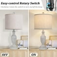thumbnail image 4 of Nordic Hygge Farmhouse Living Room Table Lamps Set of 2, Grey, 4 of 5