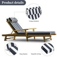 thumbnail image 2 of swing Chaise Lounge Cushions Outdoor, Waterproof 72 x 21Inch Patio Chaise Lounge Replacement Cushion for Lawn Pool（Navy White Stripes，2pcs）, 2 of 6