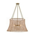 thumbnail image 3 of Longleaf 4-Light Outdoor Chandelier in Burnished Brass, 3 of 6