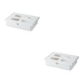 thumbnail image 3 of Moyic Organizador de cajones Solución de almacenamiento elegante y organizada Amplia gama de usos Cajón de almacenamiento oculto blanco 33*23.5*8.5 cm 2Conjunto, 3 of 6