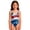 Blue, variant on Grbisyd 4th July Swimsuits for Girls Patriotic Star Striped Crew Neck Bathing Suits Independence Day Kids One Piece Swimsuits