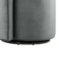 thumbnail image 6 of Swivel Armchair Chair, Grey Gray, Velvet, Living Kitchen Cafe Bistro Hospitality Restaurant, Modern Contemporary Boutique HB34554, 6 of 9
