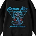 thumbnail image 2 of Cobra Kai Never Dies Crew Neck Long Sleeve Youth Black Tee 
-XL, 2 of 7