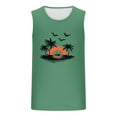thumbnail image 4 of Xysaqa Mens Tank Tops Funny Print Summer Beach Hawaiian Shirt Cotton Sleeveless Muscle Shirts for Men Gym Workout Tanks Top Casual Bodybuilding Fitness Basic Tee S-2X, 4 of 5