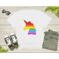 thumbnail image 3 of Cool Colorful Unicorn Pop It Fidget Shape Multicolor T-Shirt Unicorn Graphic Design Lover Gift T Shirt for Men Women Girls Boys Tshirt, 3 of 8