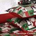 thumbnail image 3 of Christmas Duvet Cover King Size - Christmas Soft Holiday Printed Duvet Cover Set - Holiday Bedding Collection, Includes with 3 Piece (2 Pillow Shams,1 Duvet Cover), 3 of 6