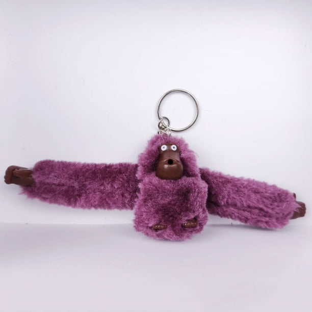 Colgante de bolso de mono de peluche, bolso de mensajero, mochila, llavero, muñeco colgante, llavero