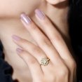 thumbnail image 6 of Rosec Jewels Lab Created Diamond Promise Ring - Flower Engagement Ring - EF-VS Quality, 18K Yellow Gold, US 11.50, 6 of 8