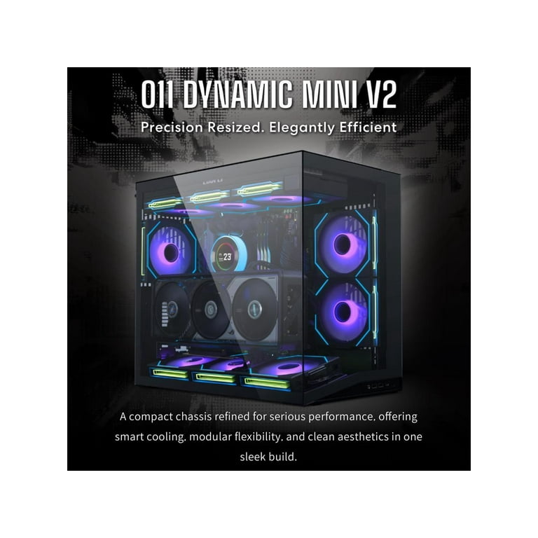 LIAN LI O11D MINI V2 Flow | Compact ATX Mid-Tower Airflow Computer