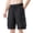 Black, variant on Men's Quick Dry Cargo Shorts Elastic Drawstring Waist with Multi-Pockets,Fashion Casual Lightweight Summer Shorts Gray 3XL