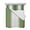 Dark Green, variant on Quilts Twin-XL Size Bedding Set, Sage Green Striped Lightweight Quilted Comforter, Green White Ombre Farmhouse Gradient Soft Reversible Bedspread Coverlet with Pillow Covers for All Season, 68" x 98"