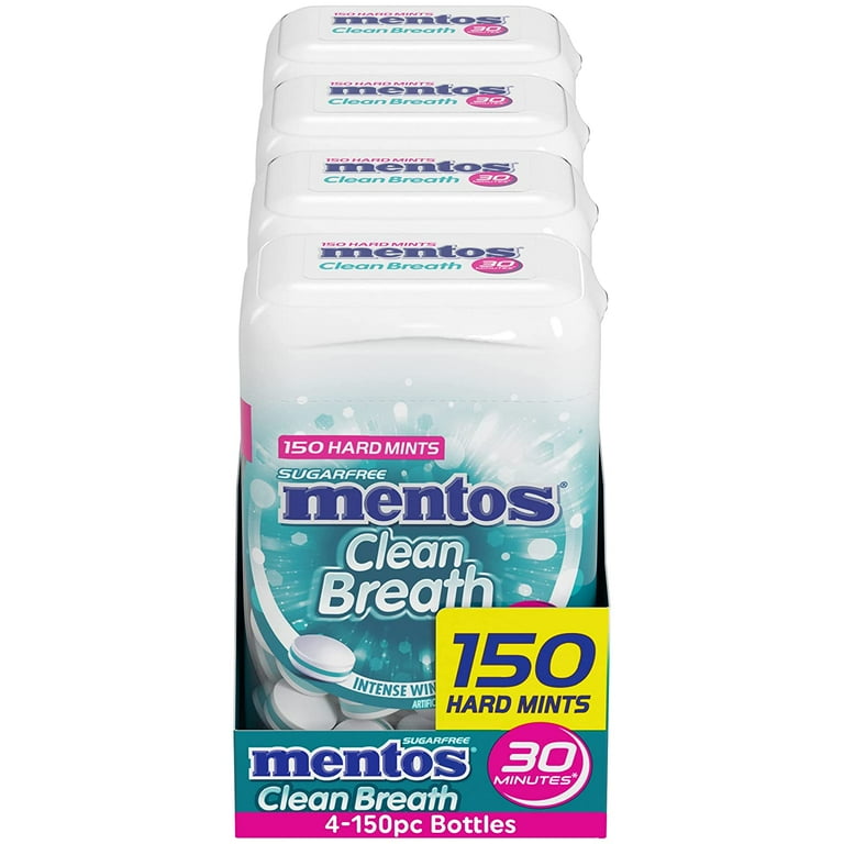 Mentos Sugar-Free Fresh Breath Hard Mint, Intense Wintergreen