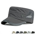 thumbnail image 2 of Quick Dry Military Hats For Men Summer Flat Top Baseball Caps Women Outdoor Army Cap Mesh Breathable  casquette Militaire Mesh Military Cap Summer Army Hats for Men Quick Qry Short Bill Hat Cadet Cap, 2 of 7